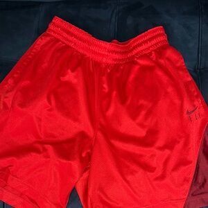 Nike Men's Vibrant Red Athletic Shorts